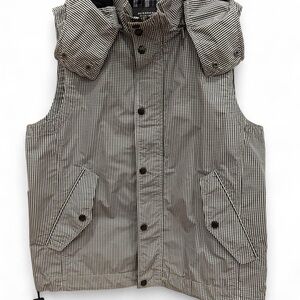 Burberry Black Label Vest Black/White Houndstooth Nova Check Y2K  SZ L